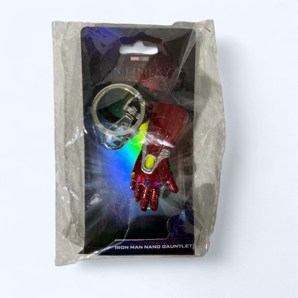 Iron Man Nano Gauntlet Pewter Key Chain Marvel Studios Avengers Endgame MCU